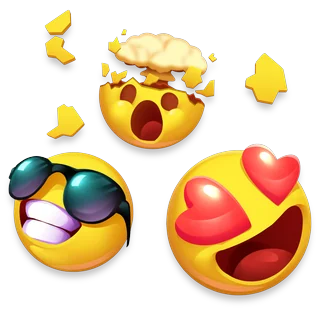 Emojis ganadores – Bubbles