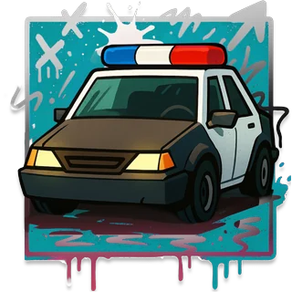 Auto de policía – Chicken Royal