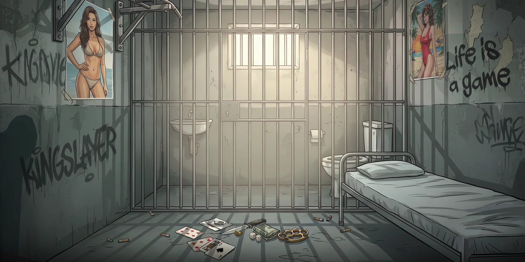 Twist San Quentin – arte original de InOut Games